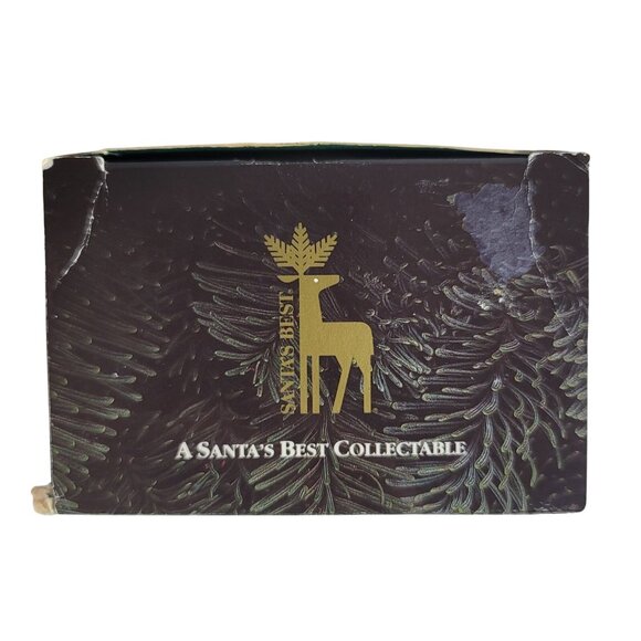 Santa's Best Christmas Ornament Sign of the Times Santa Carving 1992 VTG READ - Picture 11 of 12